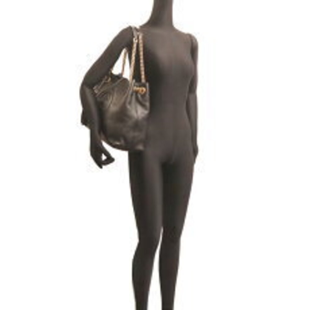 Gucci Soho Interlocking GG Shoulder Bag Leather Black - Picture 8 of 9